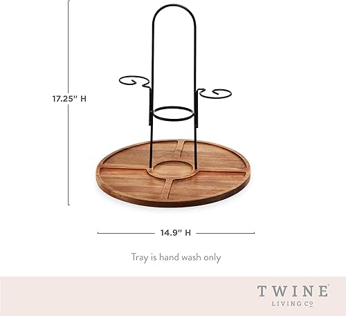 Vista 73 de Twine Juego de tablas de queso de acacia y pizarra, cuencos y cuchillos para charcutería, bandeja de queso de pizarra para quesos de madera, juego