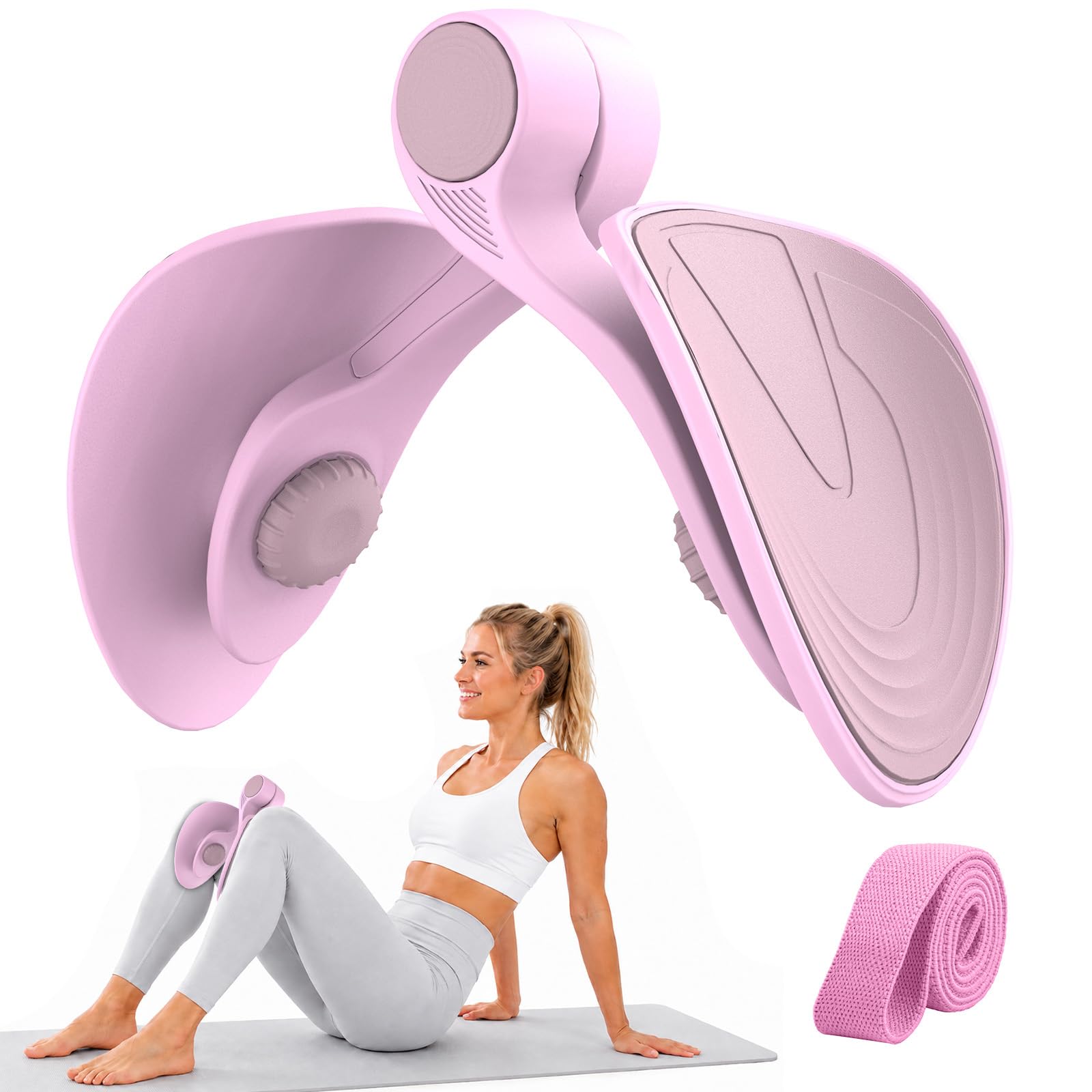 Pelvic Floor Exercise Devices 35lb Resistance Kegel Thigh Trainer with Band