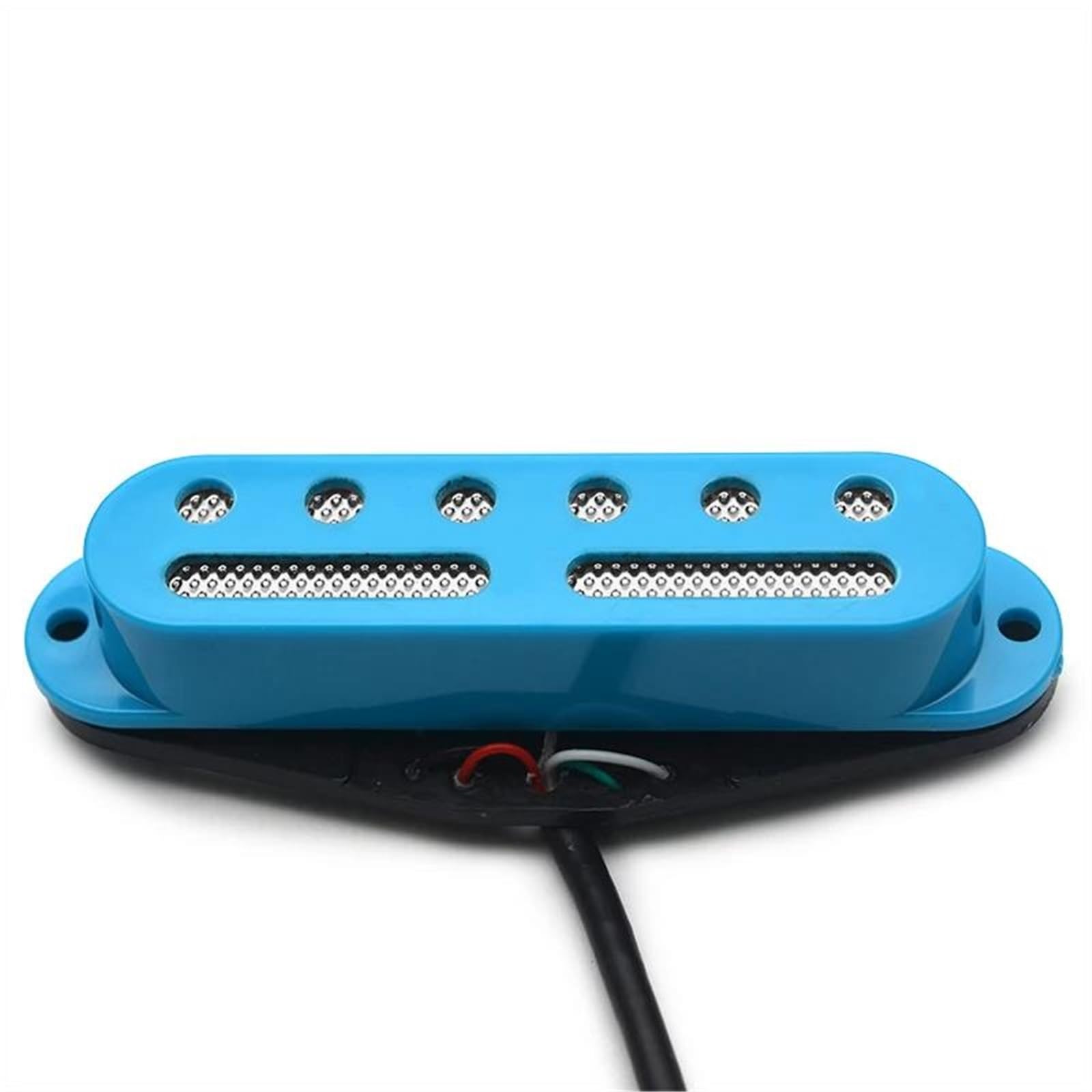 Ricambi Per Pickup Di Chitarra Elettrica Pickup Mini Humbucker A 6 Fori E 2 Scanalature | Con pickup single coil con pad oro e argento misura 9K 4C per chitarra elettrica(Sky blue w Silver P)