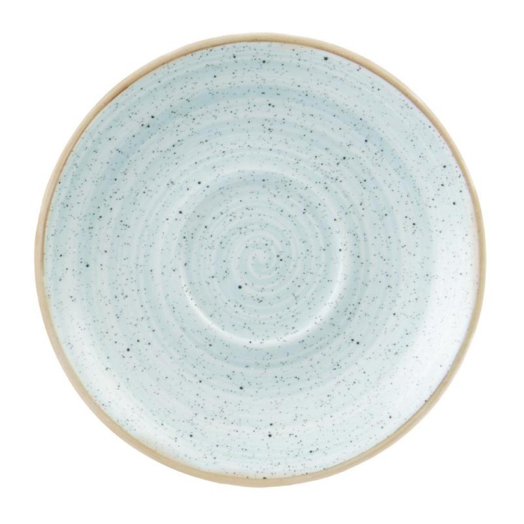 Churchill Blue Stonecast Cappuccino Saucer Duck Egg 158Mm Pack Of 12