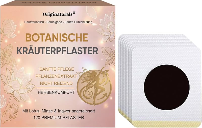 Abnehmpflaster-120 Stück - Natürliche Kräuterextrakte zur Hautstraffung und Konturierung - Sanfte Anwendung für das tägliche Wohlbefinden - Diskret unter der Kleidung