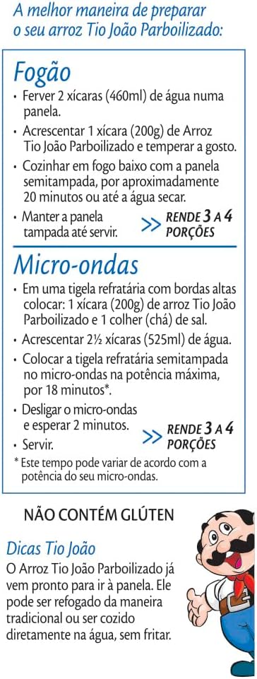 Arroz Tio João Parbolizado - 1kg