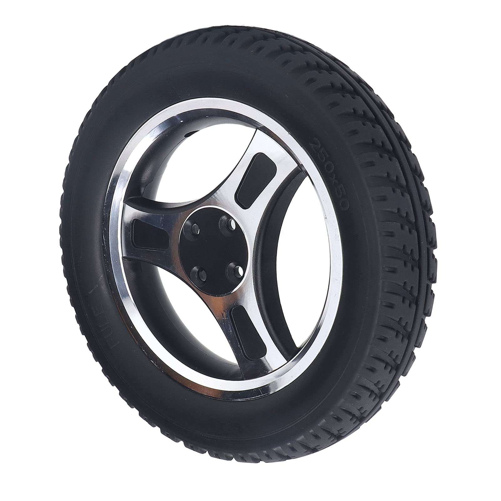 Rueda para silla de ruedas, rueda de aleación de acero, a prueba de explosiones, con repuesto de neumático de andador, 250 mm