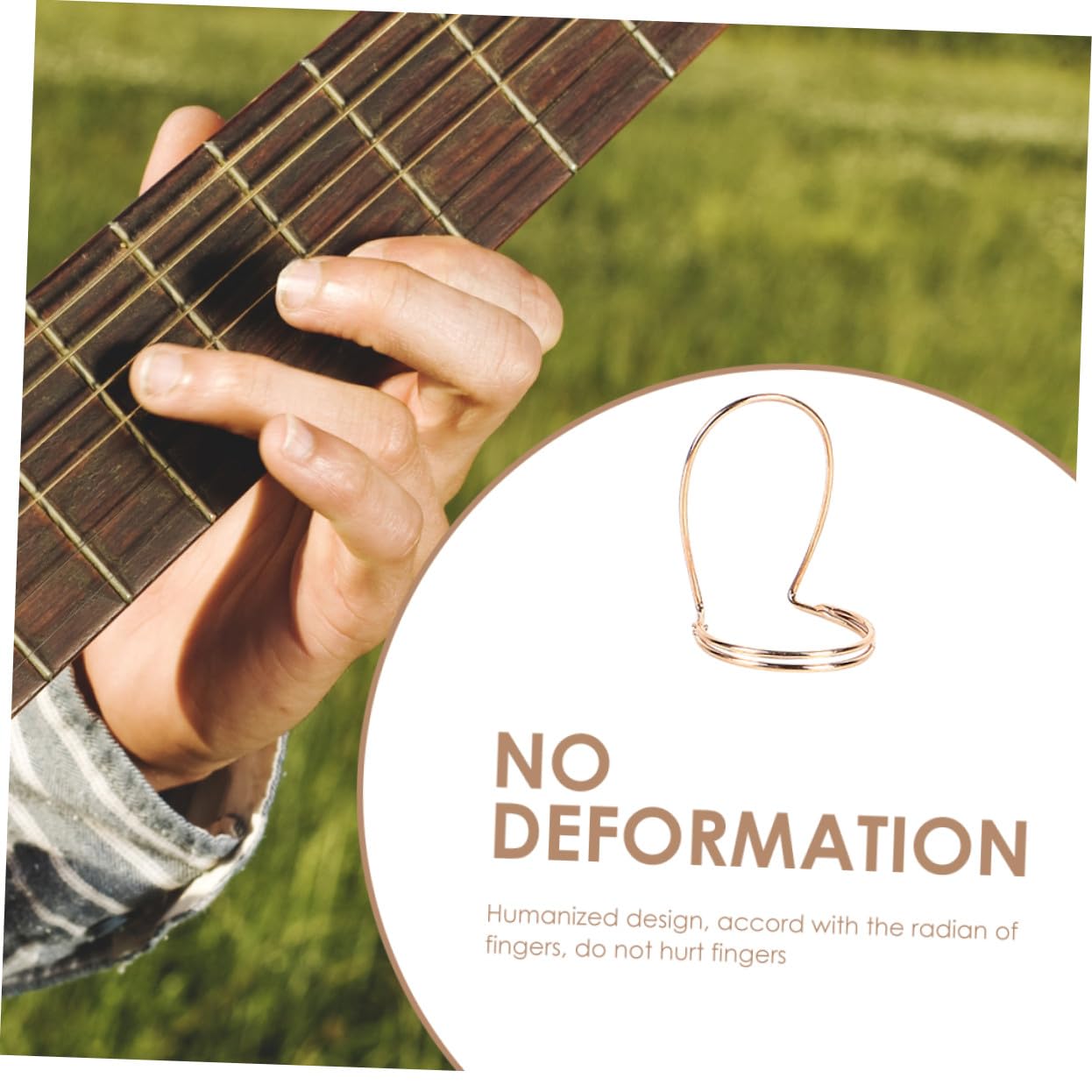 Médiators pour Guitare Folk en Métal 8 Pièces, Légers et Faciles à Ranger, Adaptés pour Doigt Index, Accessoires Pratiques pour Guitare Classique et Basse