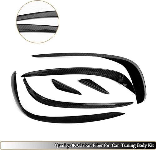 Miniatura 5 de Ventilación de parachoques delantero compatible con Mercedes Benz Clase E W212 E300 E350 E400 E500 E550 Sport Sedan 2014-2016 personalizado de fibra