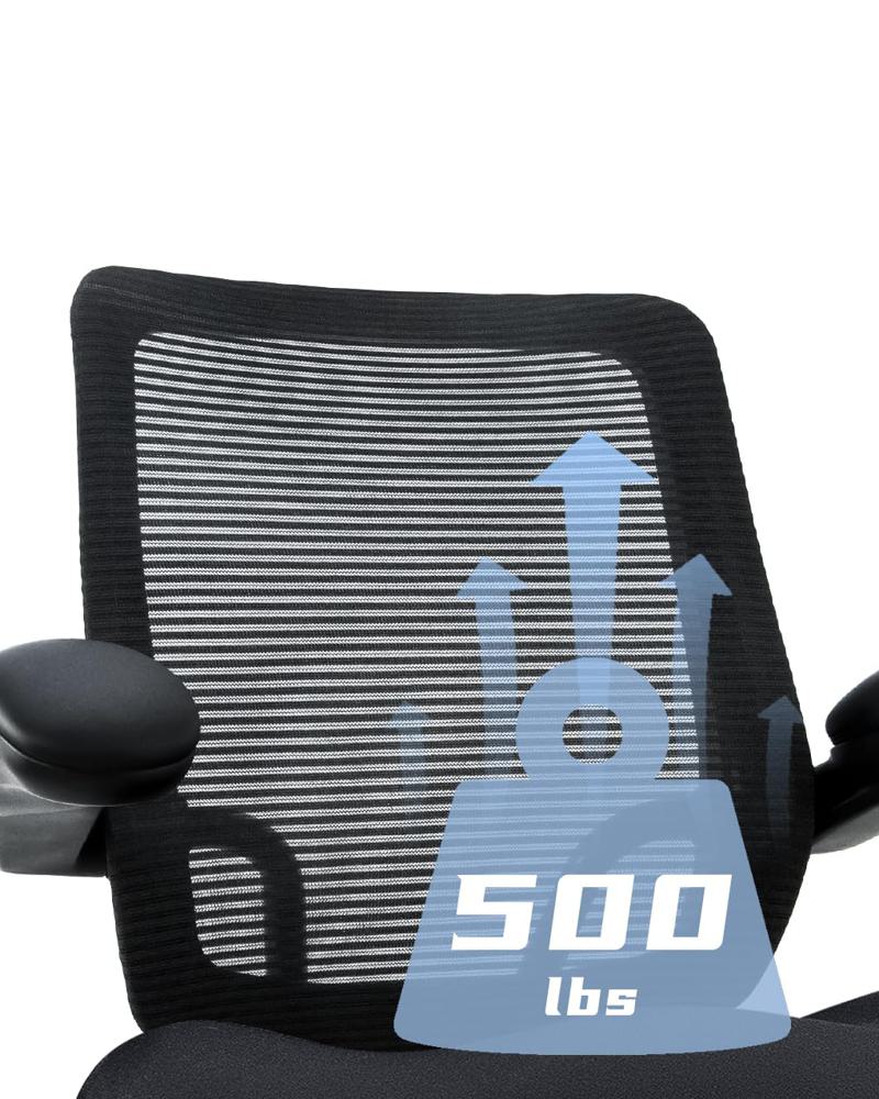 Amazon.com: Kassipo 500LBS Big and Tall Office Chair with Flip-Up