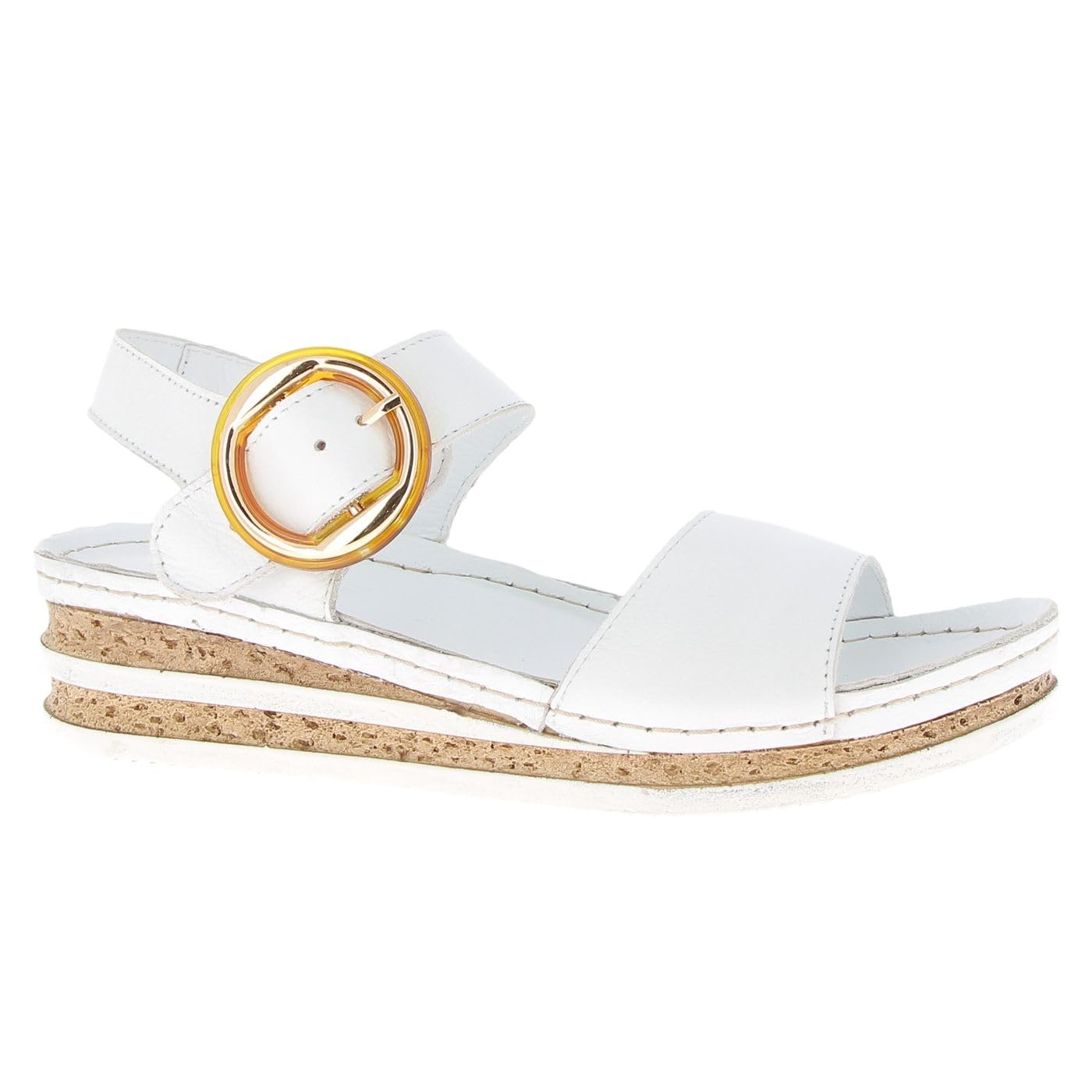 Andrea Conti Women's Sandals, White, 4.5 UK