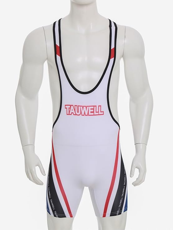 Men's Strongman Muscle Work-Out Suit Costume Casual Print Wrestling Singlet Boxer Bodysuit