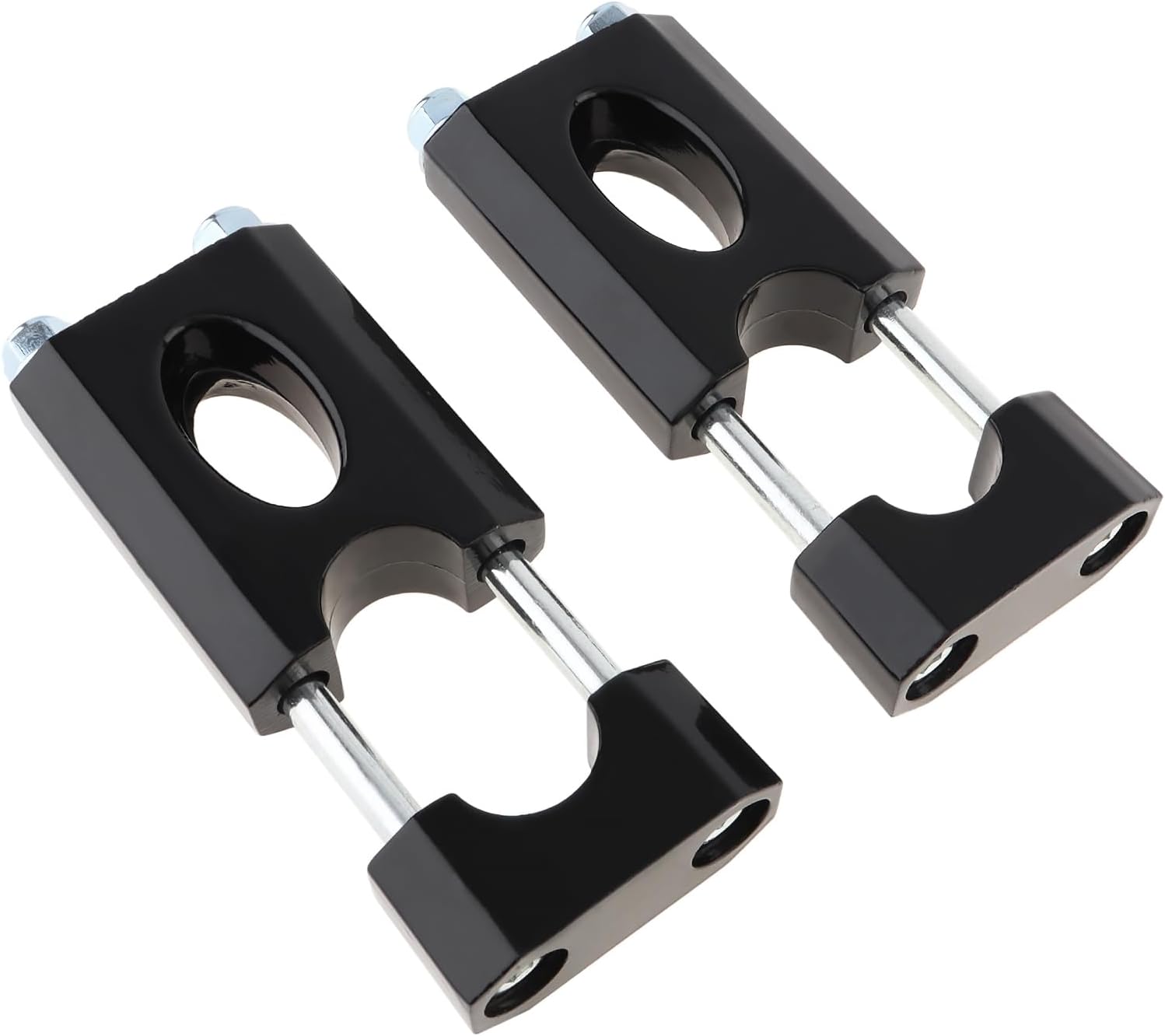 Windance 7/8" 22mm Handlebar Risers,Aluminium Alloy Handlebar Clamp Risers Fit for Razor MX650 Coleman Bt200x Ct200 Mega Moto 80 105 SSR 125 Motorcycle Dirt Bike(Black)