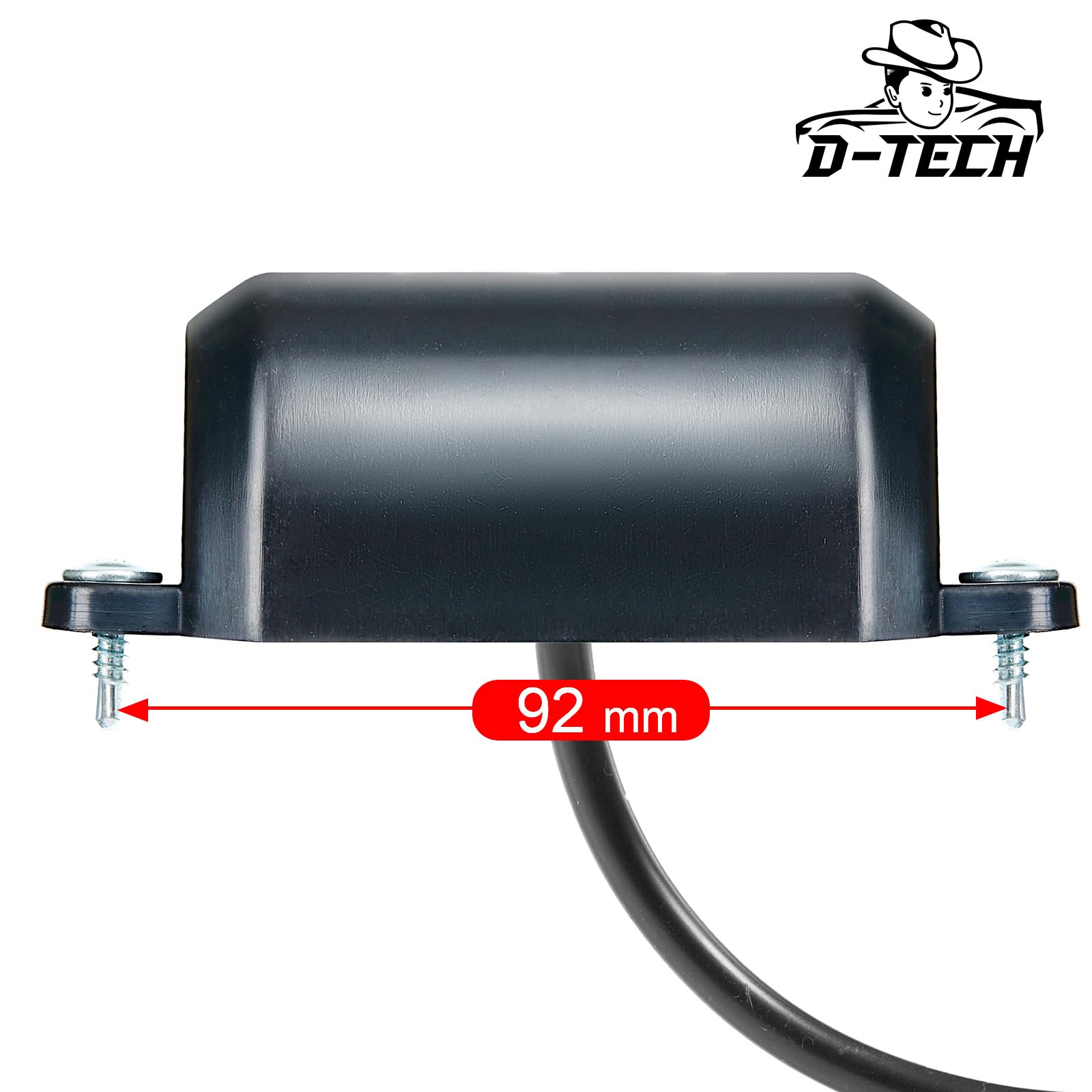 D-TECH 2 Piezas Luz de Matrícula LED remolque, pilotos de Matrícula Trasera LED Luz de Placa de Matrícula 12V 24V Impermeable para Remolque, Camión,Luces matrícula caravana homologada