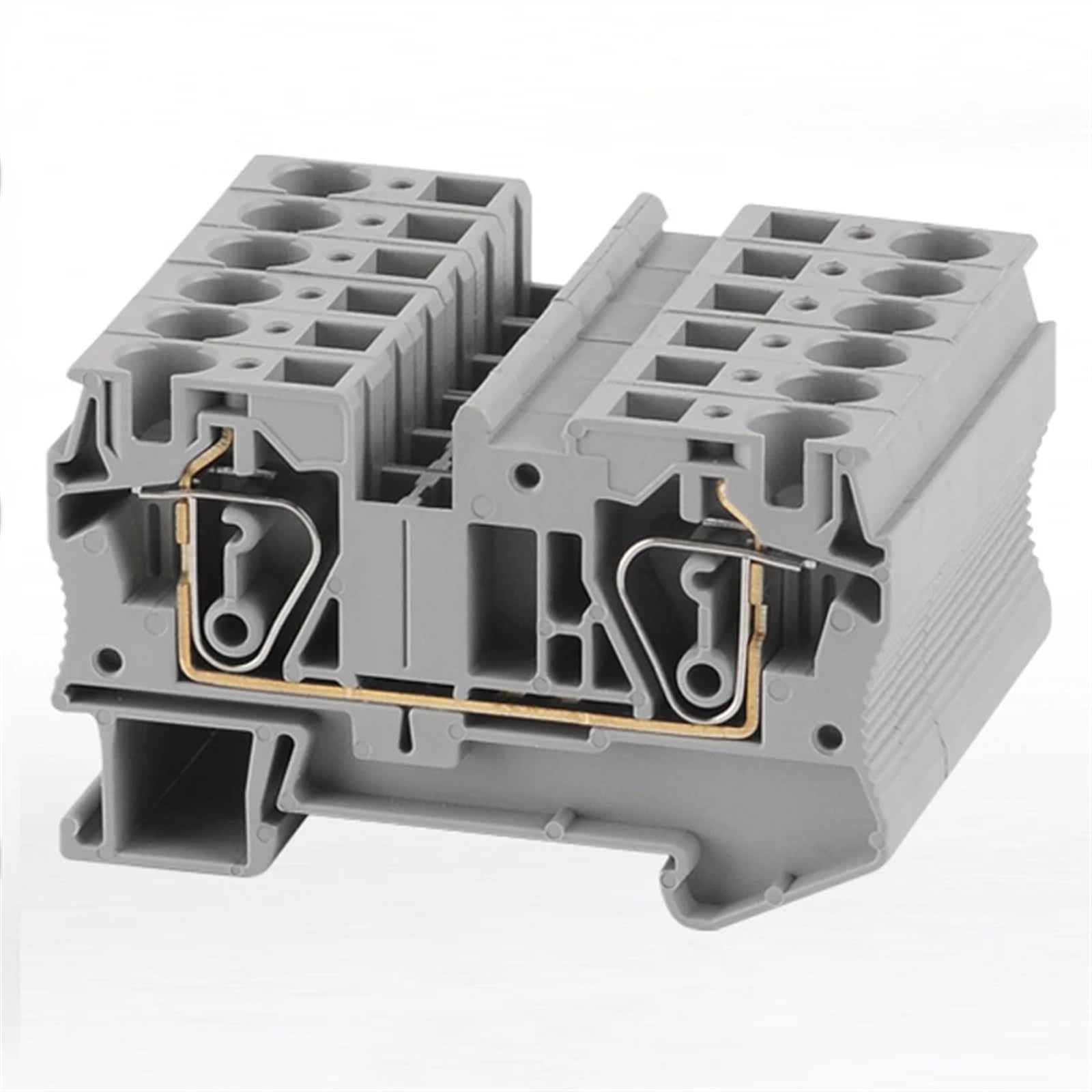 10/30/50 Pz Morsettiera a Molla ST-6 Terminali Senza Vite Su Guida Din Blocco Bornier Filo Connettore del Cavo 50A (Size : ST-6 (10pcs))