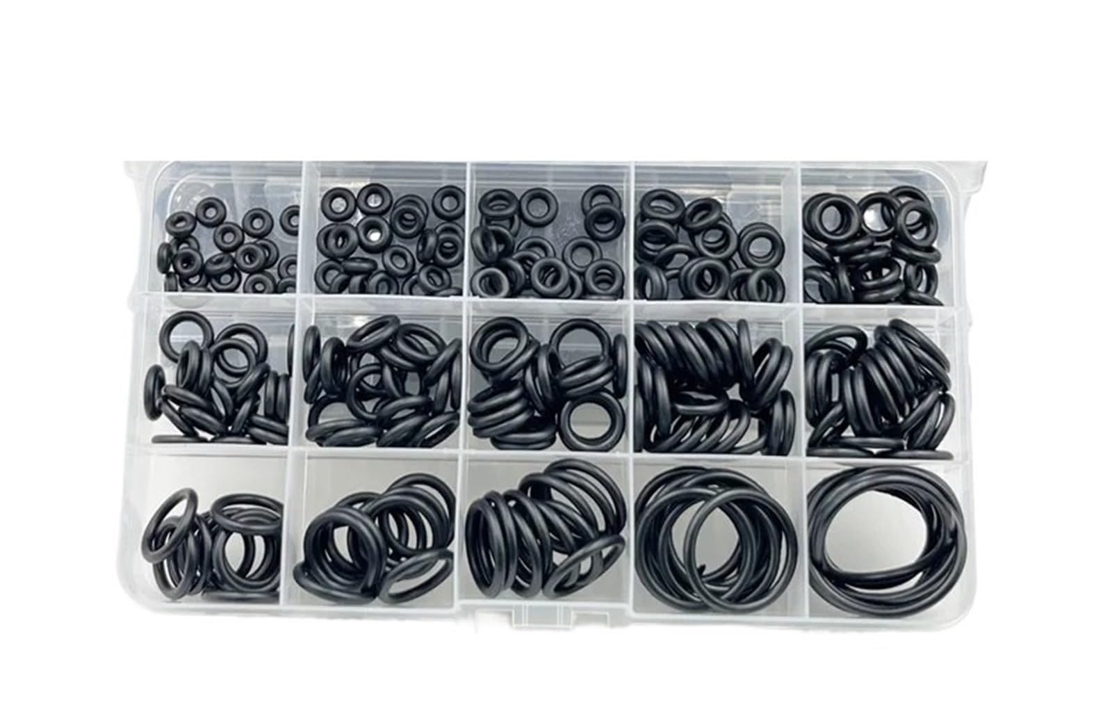 1400–100 Stück O-Ring-Gummidichtungen, Dichtungsring-Set, Nitrilkautschuk, Hochdruck-Dichtungs-Elastikband, O-Gummi-Ring-Set