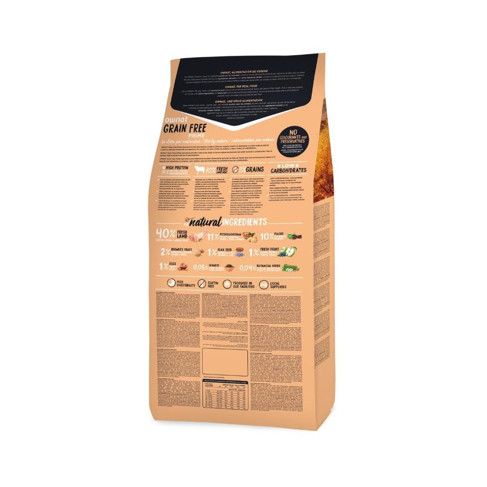 Pienso para Perro OWNAT Grain Free Junior Prime Lamb 12 kg