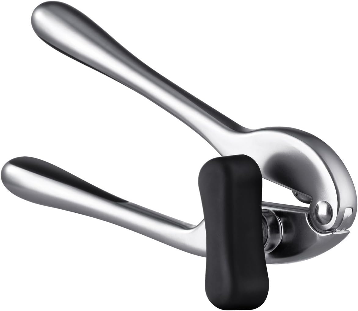 PrimAcc Tin Opener, 【2018 New Version】Manual Cordless Can Opener Producing Smooth Edge with Stainless Sharp Blade, Perfect for Kitchen and Under Cabinet Silver