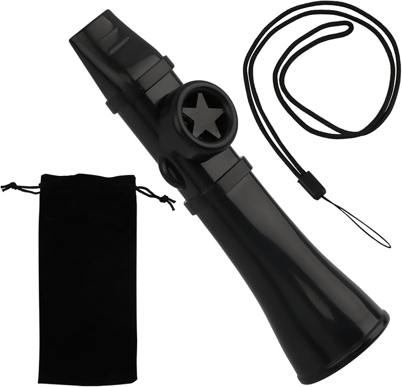 Kazoos para adultos Lavables, Instrumentos Kazoo Gran sonido Sin necesidad de membranas Instrumentos musicales fáciles de aprender para guitarra, ukelele, piano, regalo para cantantes, parlante, con bolsa de almacenamiento