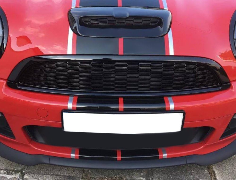 Amazon Com Cosmos Performance Cr6mg Front Grille Set Gloss Black Painted For Mini Cooper S Sd Jcw R55 R56 R57 R58 R59 07 13 Not For Aero Kit Automotive