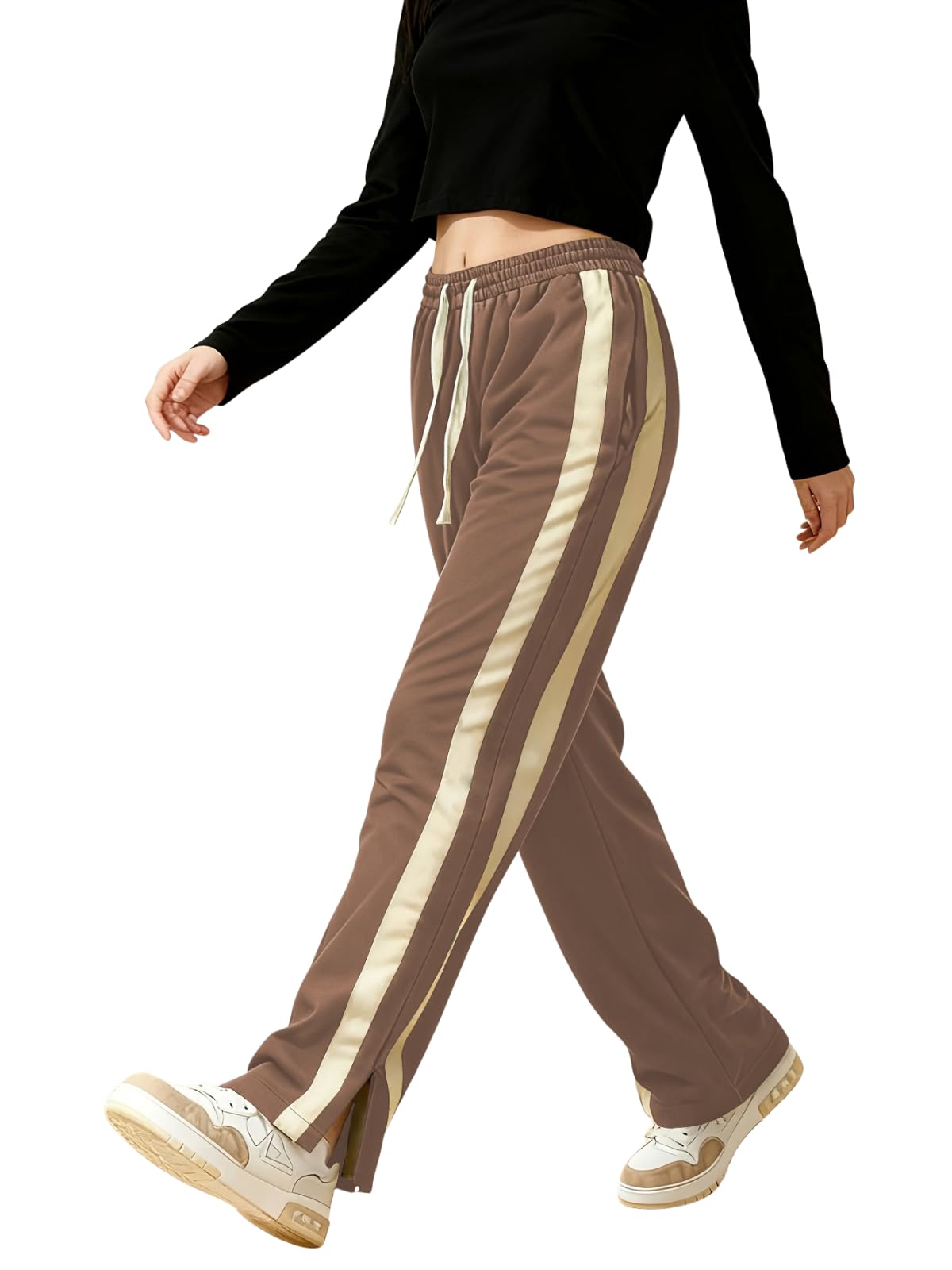 Pantalon de survêtement en lycra extensible à cordon ajustable - 7