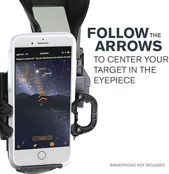 Celestron StarSense Explorer DX 130AZ App-Enabled Telescope 130mm Newtonian Reflector with Smartphone Dock & StarSense App iPhone & Android Compatible Easy-to-Use for Beginners