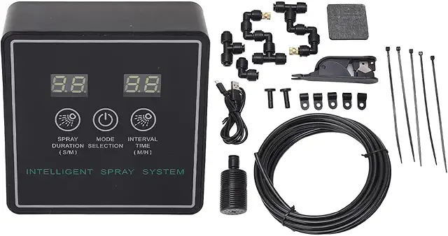 Reptile Fogger Terrarium Humidifier: Automatic Timer, 360° Adjustable Nozzles, USB Powered