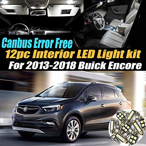 Kit de luces LED interiores Canbus blanco 6000K para Buick Encore miniatura 1