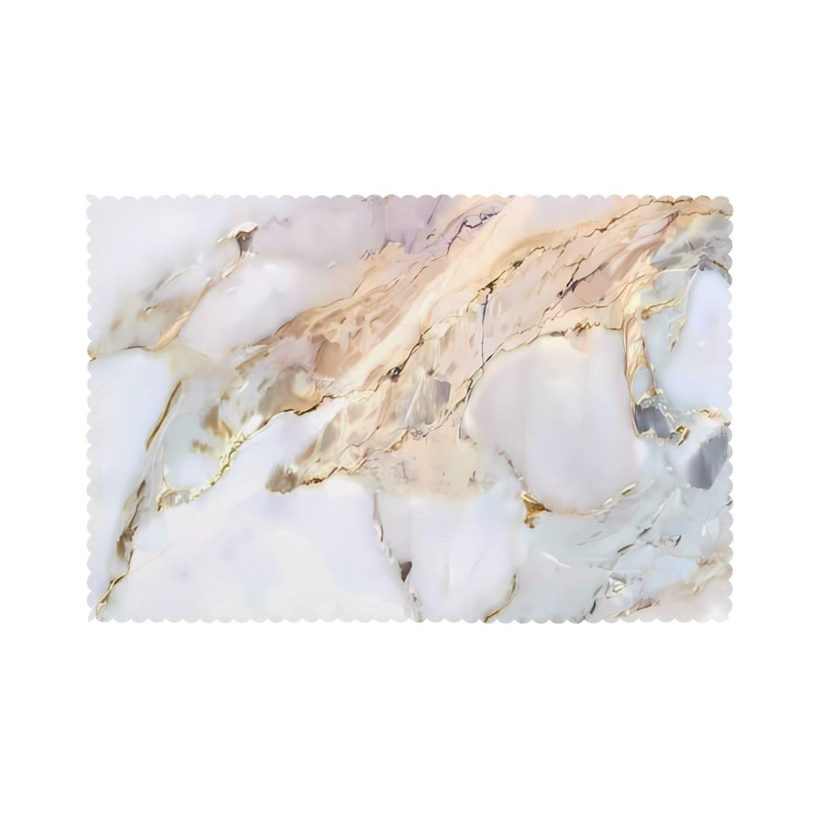 WHJSHOP Marble Prints Placemats Set of 6 12x18in – Transform Your Table into a Cozy Haven for Memorable Meals
