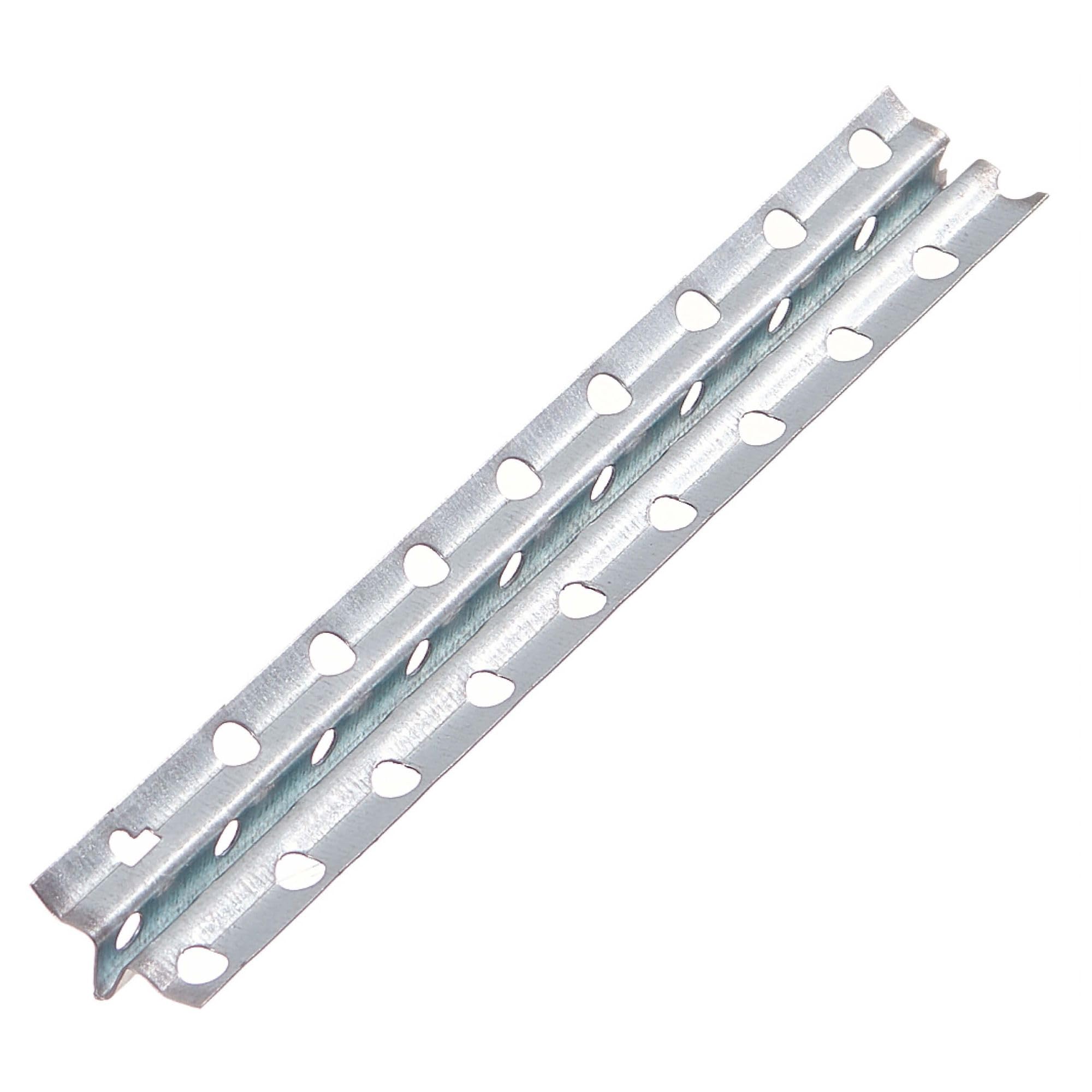 PROTEKTOR Schnellputzschiene, Putzschiene Innen, 10mm Putzstärke 250cm, 50 Stück Silber, 1105 Schnellputzleisten, Schnellputzprofil 10mm, Wand verputzen