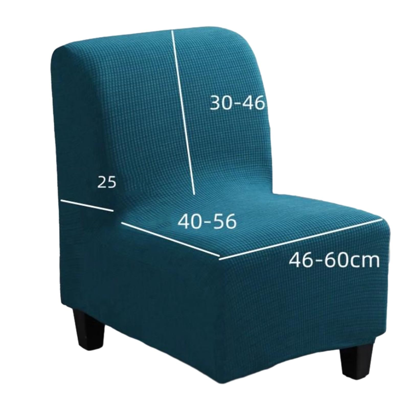 YYQQ Fodera per Sedia Senza Bracciolo Elasticizzato Copripoltrona 1 Posto Fodera Coprisedia Copridivano Senza Braccioli Rimovibili ​e Lavabili per Hotel Camera da Letto-caff (Color : C, Size : 1pc