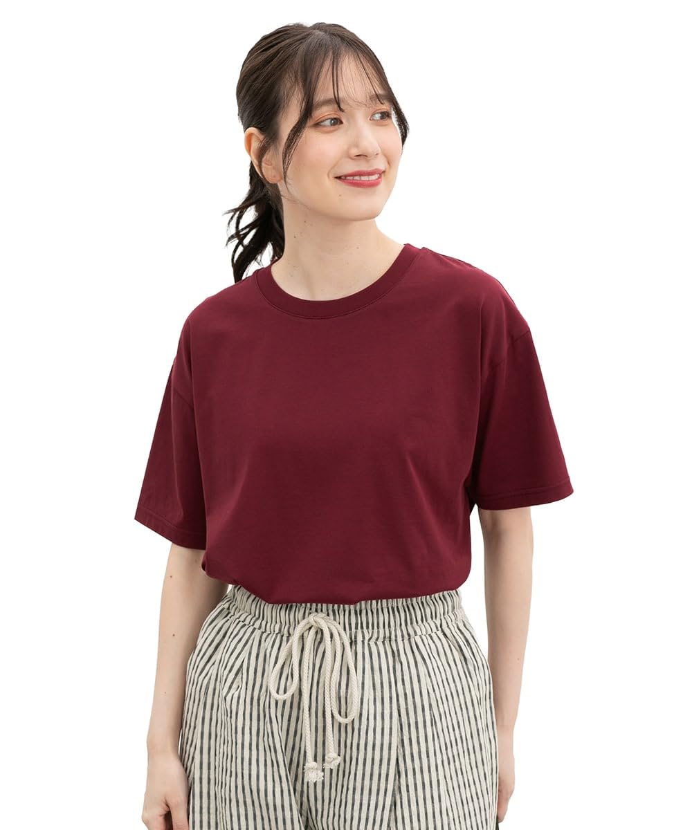 トップス 半袖Tシャツ カットソー 男女兼用 ユニセックス ハニさら 大きいサイズ 接触冷感 レディース Honeys ハニーズ きれいめＴシャツ 5850139976