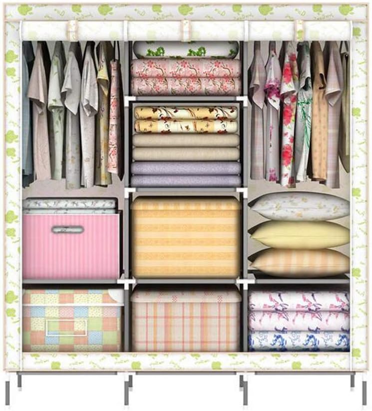 Cloth Wardrobe Clothes Closet, Portable Closet Wardrobe Storage Closet Standing Closet Fabric Cabinet Portable Wardrobe,C_130X45X170CM