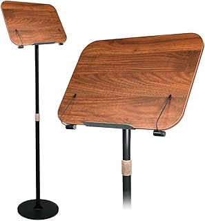 Lectern | Podium Stand | Music Stand | Reading Stand | Height Angle Adjustable Pulpit for Churches Book Holders for Reading | Sheet Music Stand | 360° | Pulpit | Reading Stand (No Tray)