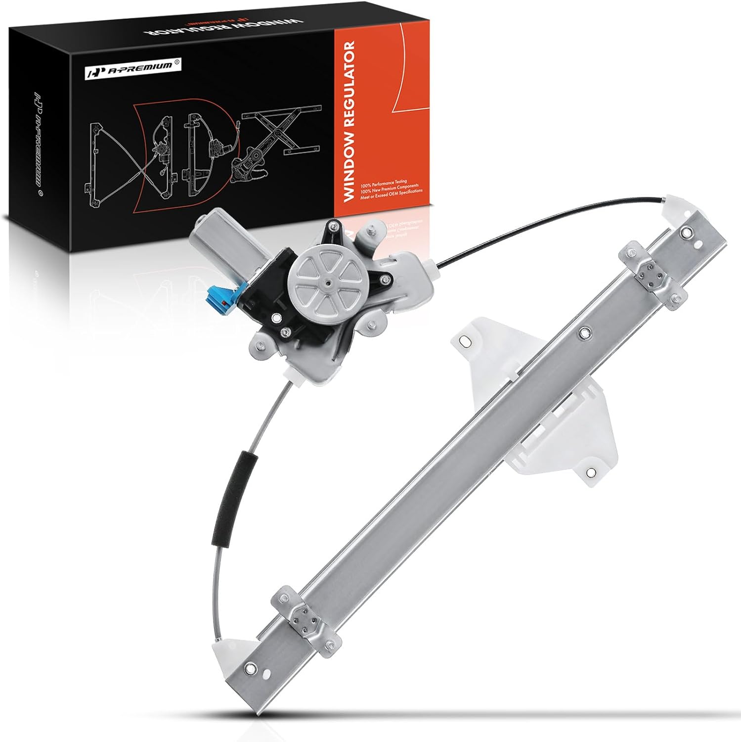 A-Premium Electric Power Window Regulator with Motor Compatible with Hyundai Sonata 1999-2005 Kia Optima 2002-2005 Magentis Rear Left Driver Side