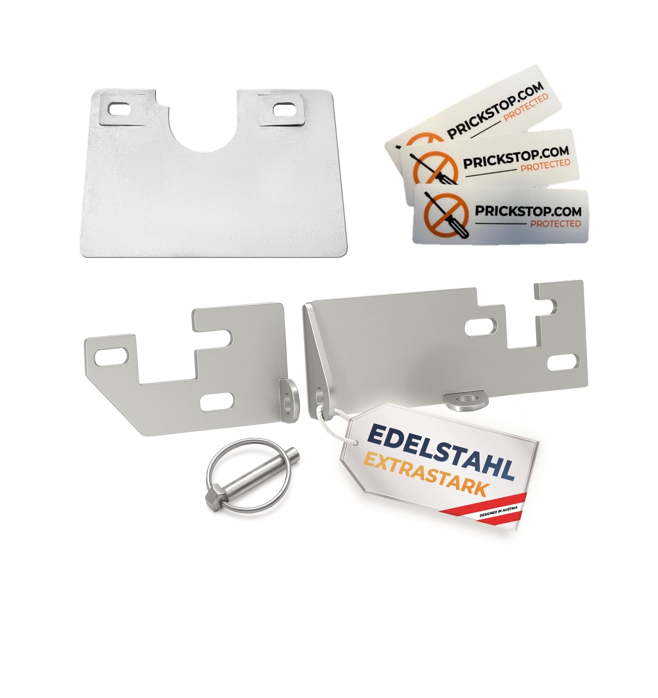 Serratura per portiera posteriore e protezione antifurto Prick Stop per Fiat Ducato, Peugeot Boxer, Citroen Jumper H1, H2, H3, accessori per camper (con piolo pieghevole) (Prickstop portiera