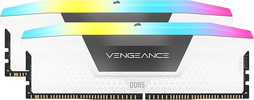 CORSAIR Vengeance - Kit de mejora de luz RGB DDR5 (sin memoria física), color blanco