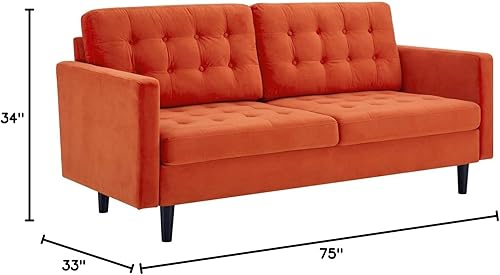 Miniatura 32 de Modway Sofás Exalt, rosa polvorienta Rosa (Dusty Rose),Carbón vegetal,Coñac,Naranja,Azul Real,Blanco,marino