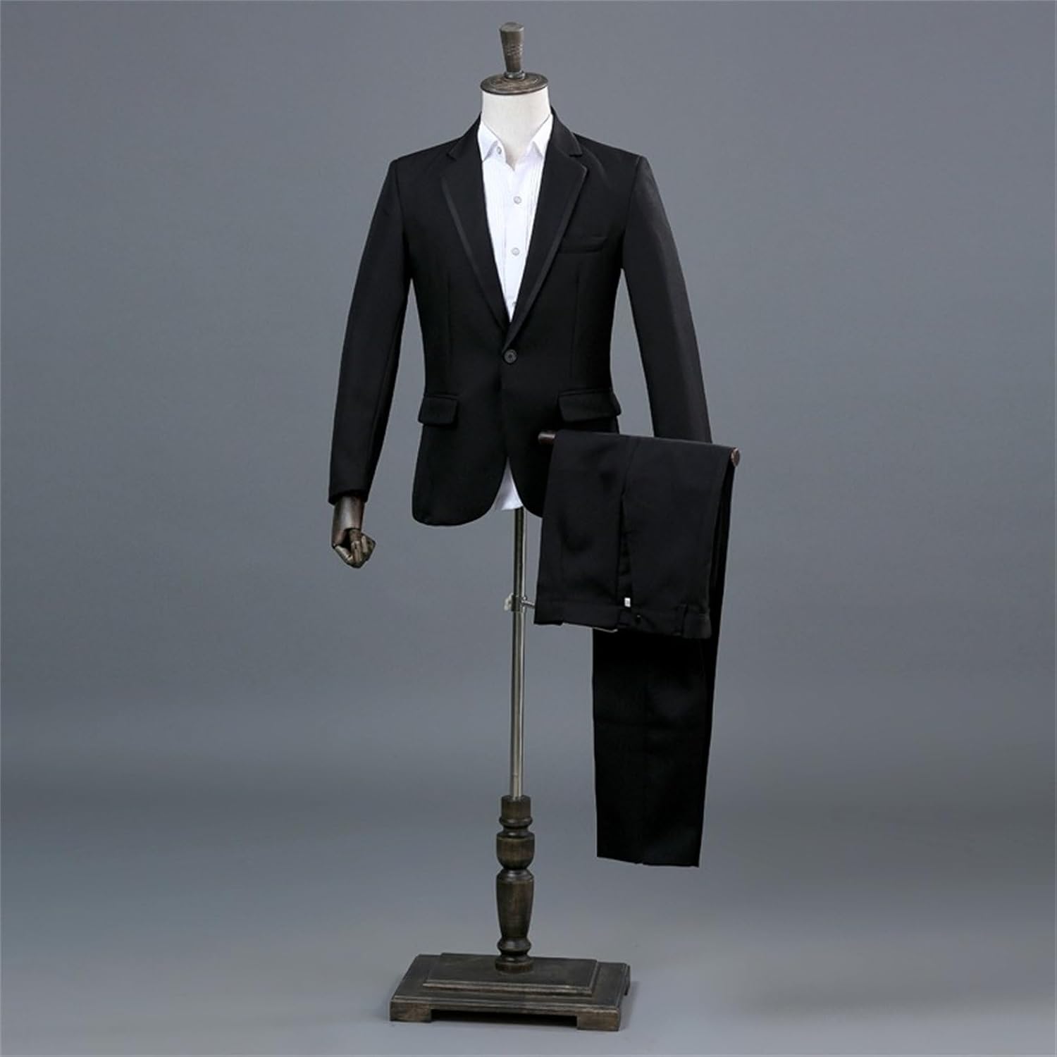 Men's 2 Piece Suit One Button Slim Fit Tuxedo Suits Dinner Homecoming Formal Wedding Prom Blazer Pants Sets