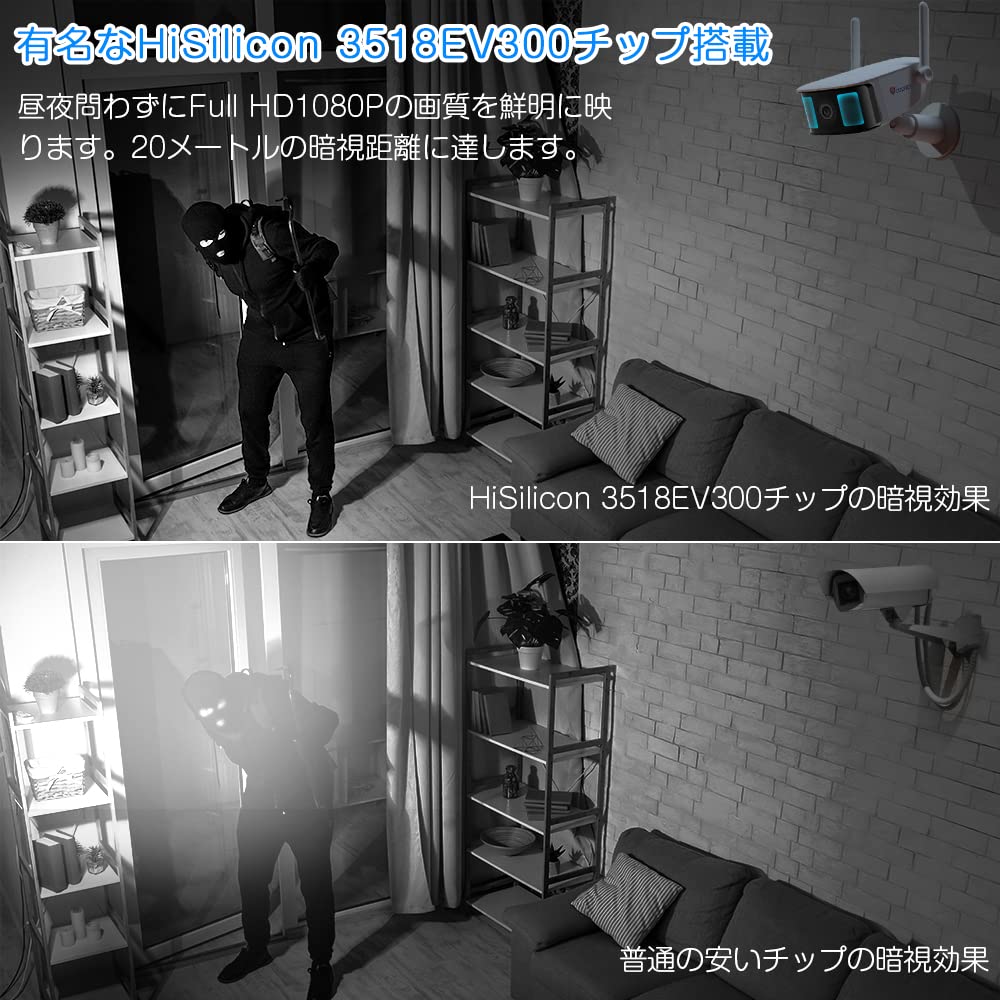 Amazon.co.jp: 【32GSDカード内蔵・完全無線・ヒューマン検知