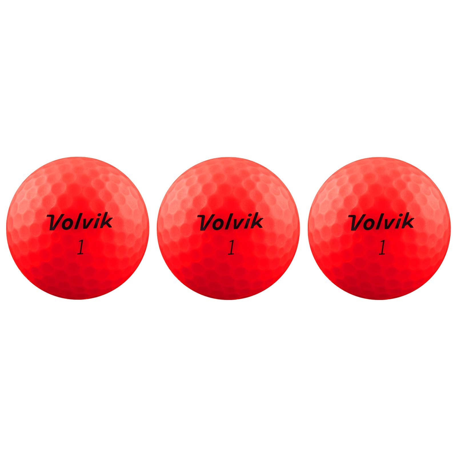Volvik VIMAT Soft Golf Balls - 3 Ball Sleeve (Red)