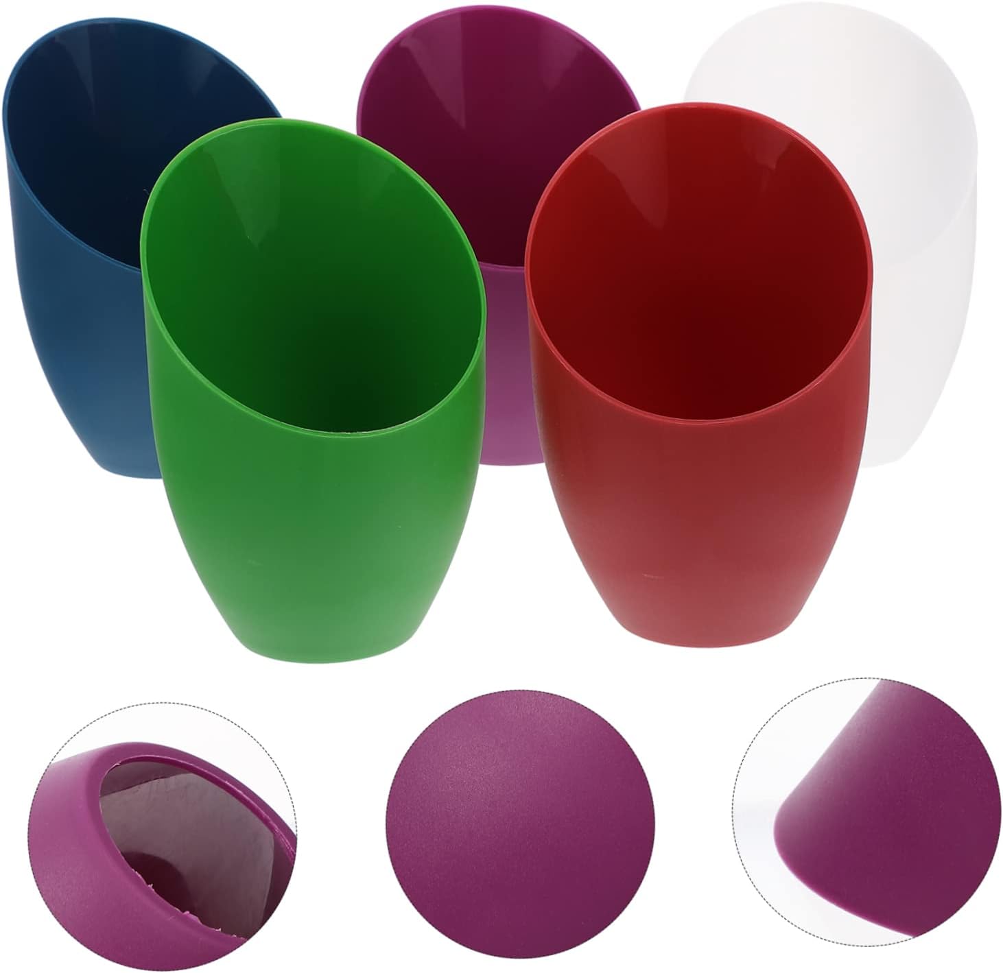 ABOOFAN 5Pcs Plastic Lampshade Replacement Floor Lamp Shade Replacement Horseshoe Lamp Shade Cover for Multi-head Stand up Lamp Bedroom Light