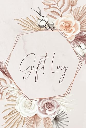 Boho Floral Gift Log, Wedding Gift Log, Wedding Gift Tracker, Bridal Shower Gift Log, Baby Shower Gift Log, Present Tracker
