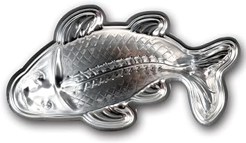 3D Aluminum alloy carp cake bakeware, fondant cake decoration bakeware, fish-shaped cake mold