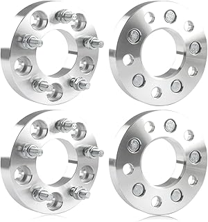 GAsupply 5x4.75 to 5x4.5 Wheel Adapters, 1 inch 25mm 5x120.65 to 5x114.3 Wheel Spacers Adapters Hub Bore 74mm 12x1.5 Studs, 4 Pack