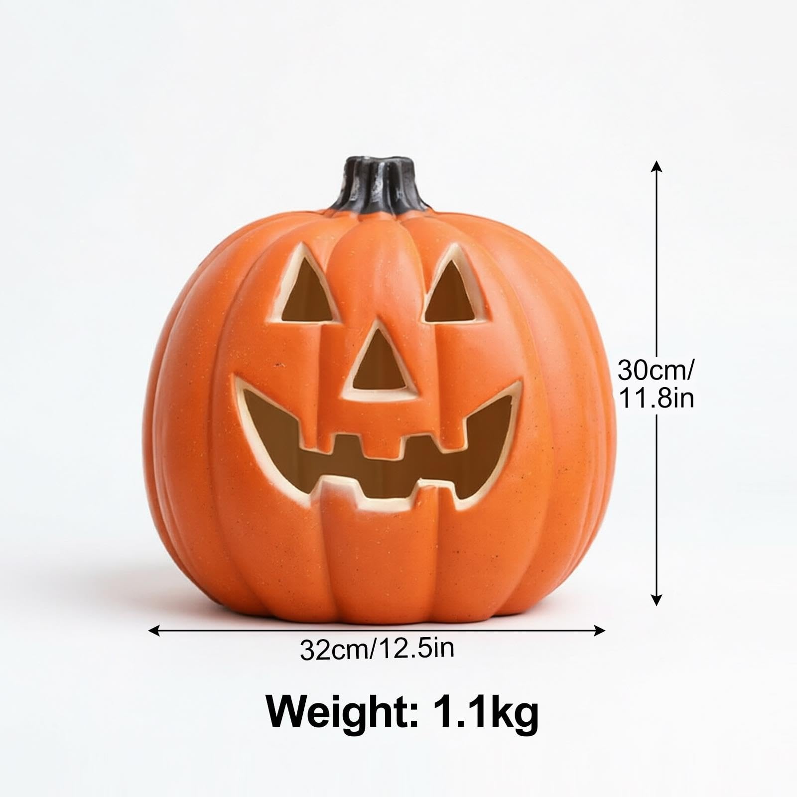 Duża dekoracja latarni dyniowej na Halloween, podświetlana latarnia