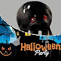 Vista 12 de ELAINREN Peluche de conejo loco grande, para Halloween, terrible conejito de Pascua, almohada de conejo blanco suave, abrazable, encantador