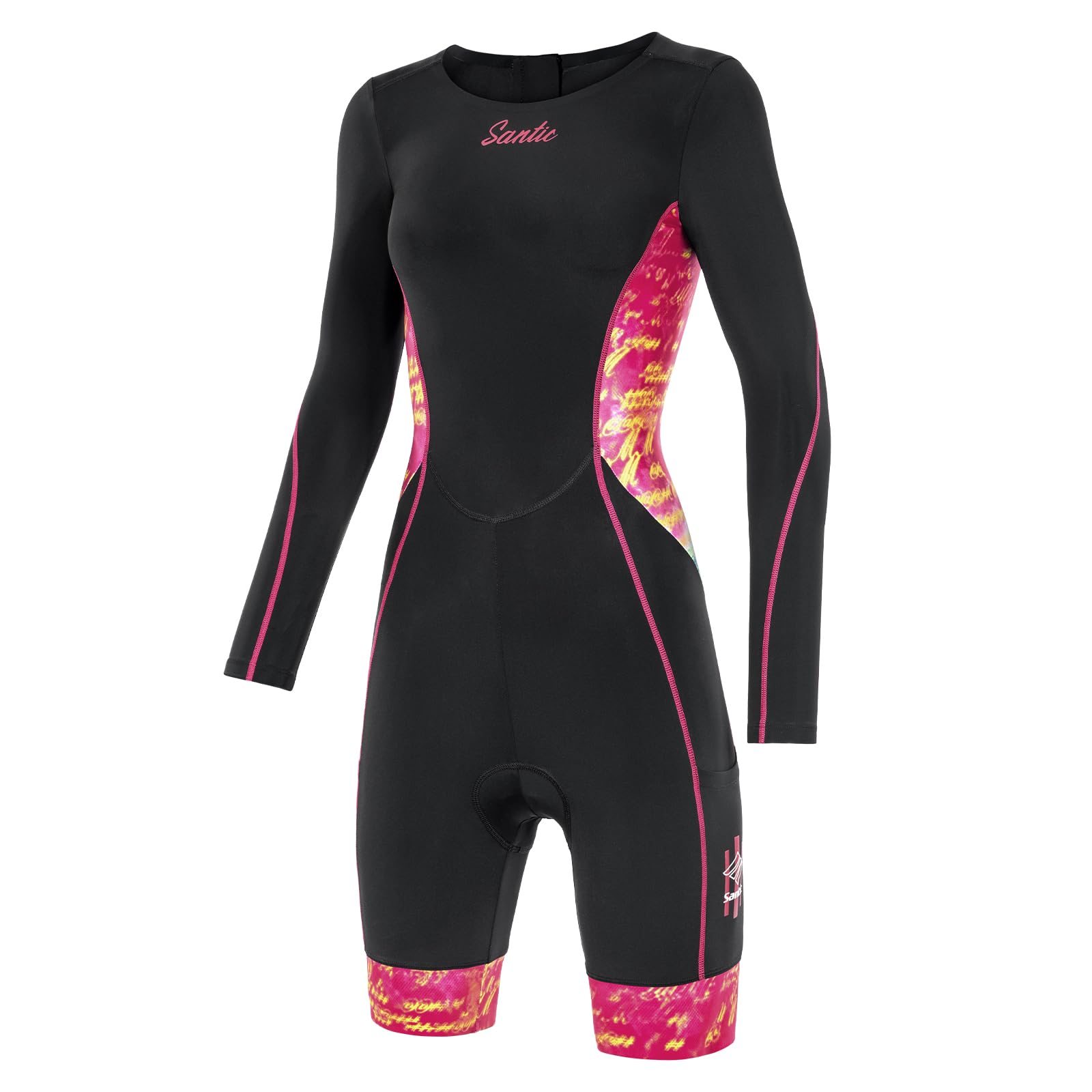 Santic Triathlon Anzug Damen Trisuit Langarm Schnell trocknend