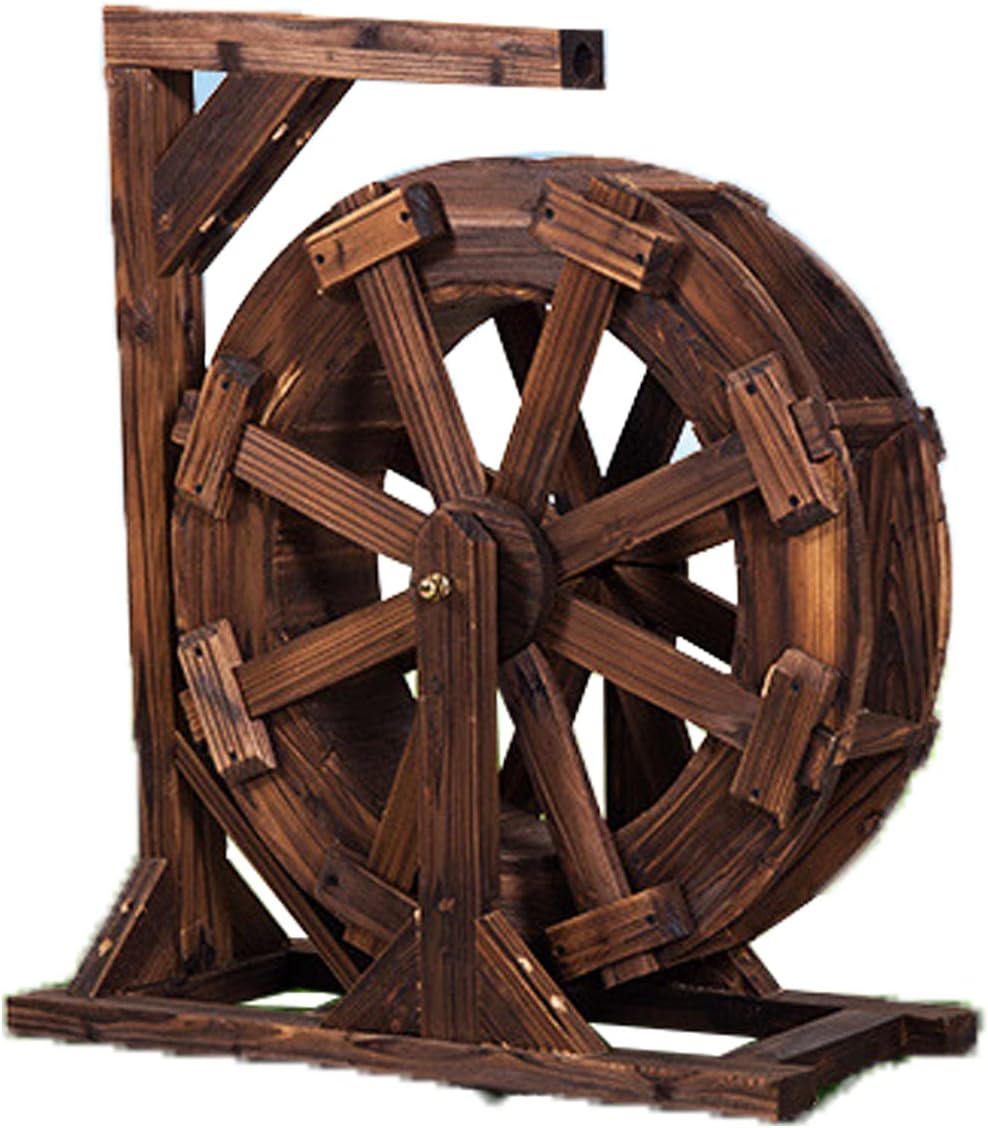 Garden Decoration Water Feature,Wheel Fountain Patio Garden Water Feature Wheels, Yard Outdoor Decorative for Bird Bath, Fish Tank, Pond Or Garden Decoration-20cm