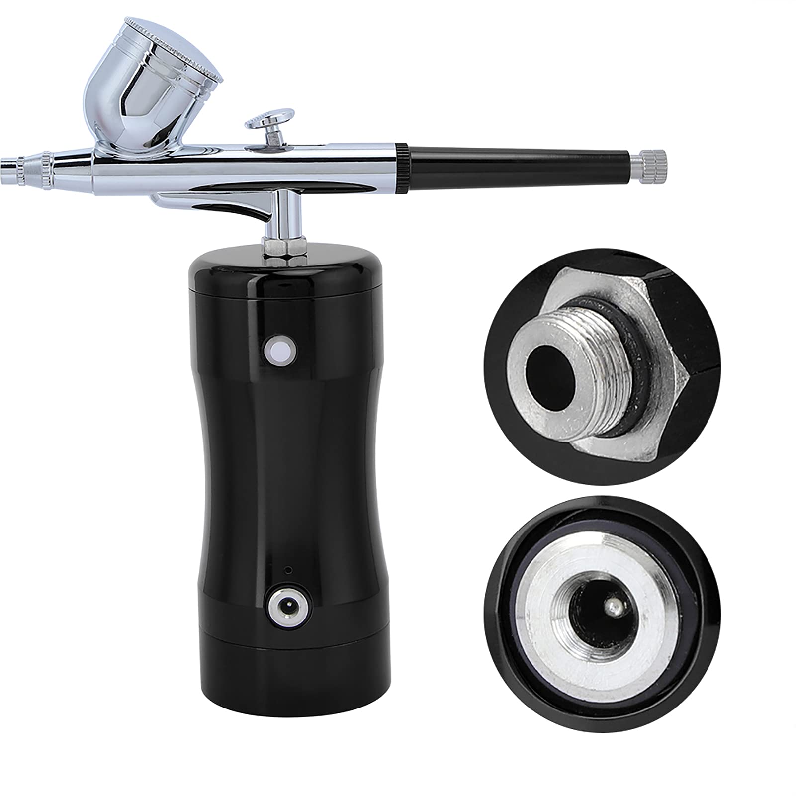 Acouto Kitografo, Pompa G12 + Kit Aerografo Mini 7cc da 0,3 Mm Set Pennello Aria Spray Strumento di Pulizia per Pittura a Spruzzo Artistica Modello ECC (#1)