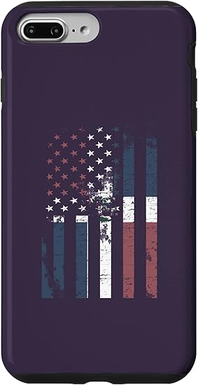 Amazon Co Jp Iphone 7 Plus 8 Plus アメリカの国旗の上にドミニカ共和国の国旗 スマホケース Electronics