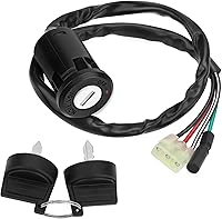 MMATI Ignition Key Switch for Honda Recon 250 TRX250EX/X TRX400EX FourTrax 200 OEM Replacement 35100-HM8-000