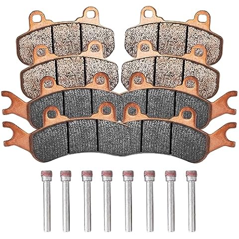 Quickwolf Sintered Brake Pads for Can-Am Maverick X3 & X3 Max 4x4 XRS DPS 2017-2024,2019-2021 Maverick Trail 800 1000 Sport 1000 EFI MAX 1000R Turbo R Traxter T HD5 HD8 HD10, High Braking Performance Cover