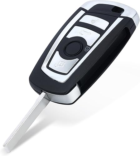 EWS Modificado Flip Remote Key 4 Botón para BMW X5 Z3 Z4 2001-2005 HU92 Blade